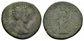 Thrace, Philippopolis Commodus, 177-192 Bronze 177-192, Æ 25mm., 8.31g. Laureate, draped and cuirassed bust r. Rev. RPC online 7639. BMC 20.

Green ...