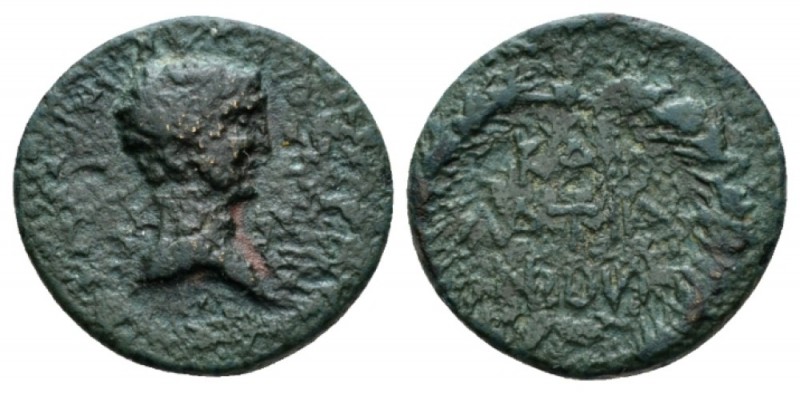 Moesia, Callatis Nero, 54-68 Bronze 54-68, Æ 22.5mm., 5.30g. NERO CAESAR AVG IMP...