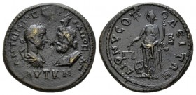 Moesia, Dionysopolis Gordian III, 238-244 Bronze 238-244, Æ 28mm., 15.43g. Laureate, draped and cuirassed bust of Gordian III facing bust of Serapis. ...