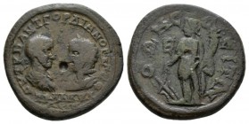 Moesia, Odessus Gordian III, 238-244 Bronze 238-244, Æ 27.5mm., 13.08g. Laureate, draped, and cuirassed bust of Gordian and draped bust of Tranquillin...