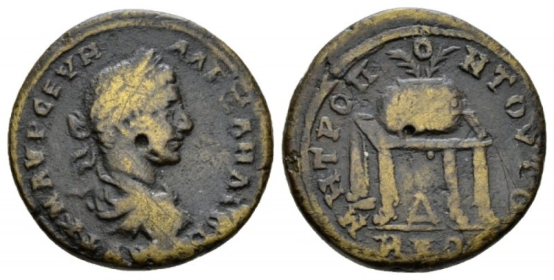 Moesia, Tomis Severus Alexander, 222-235 Bronze 222-235, Æ 26.5mm., 10.45g. Laur...