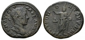 Moesia, Tomis Severus Alexander, 222-235 Bronze 222-235, Æ 27.5mm., 11.35g. Laureate head r. Rev. Serapis standing r., holding sceptre. Varbanov 5386....