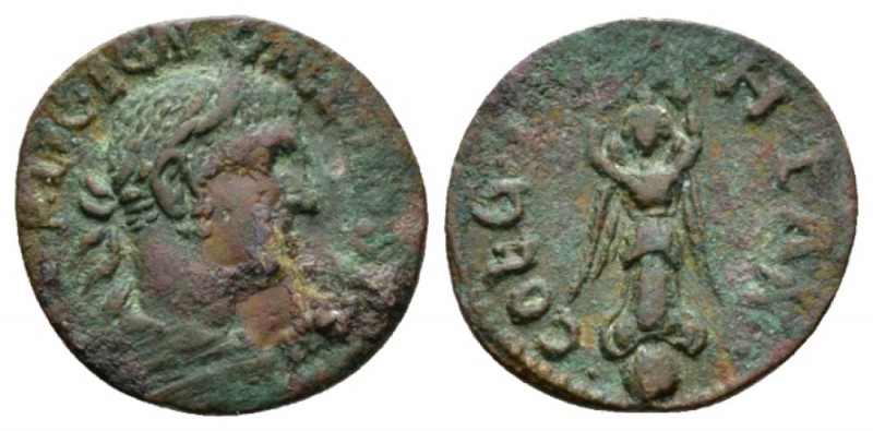 Mysia, Parium Gallienus, 253-268 Bronze 253-268, Æ 20.5mm., 3.47g. Laureate, dra...