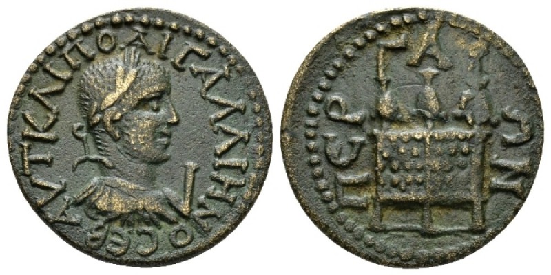 Pamphilia, Perge Gallienus, 253-268 10 Assaria 253-268, Æ 30mm., 13.24g. Laureat...