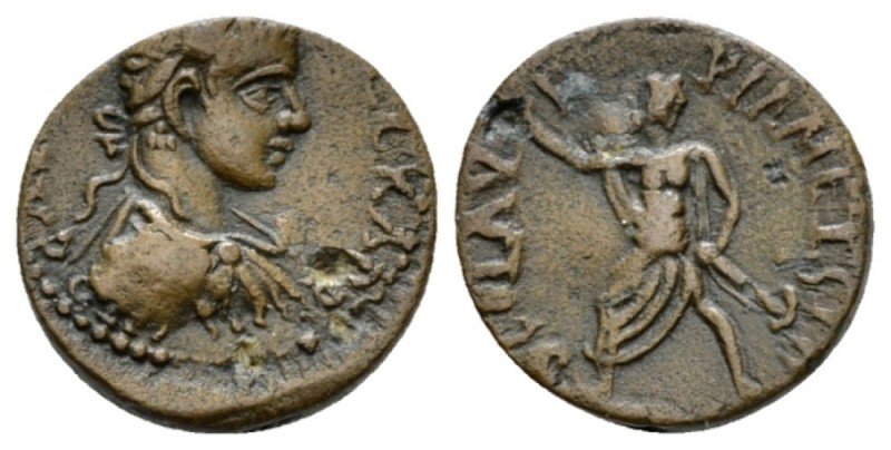 Phoenicia, Sidon Severus Alexander Caesar, 222 Bronze 222, Æ 18.5mm., 4.34g. Lau...