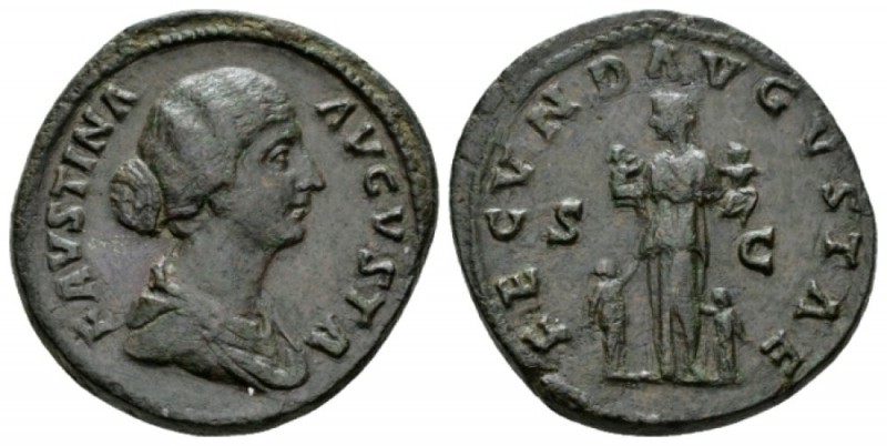 Faustina junior, daughter of Antoninus Pius and wife of Marcus Aurelius Sesterti...