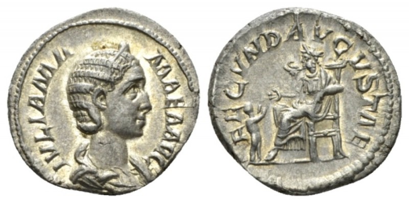 Julia Mamaea, mother of Severus Alexander Denarius 225, AR 19.5mm., 3.42g. IVLIA...