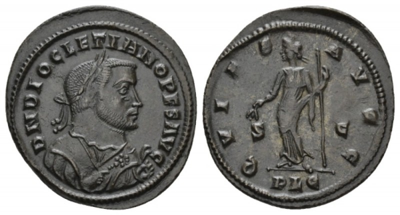 Diocletian, 284-305 Follis Lugdunum 307, Æ 27mm., 6.57g. D N DIOCLETIANO P F S A...