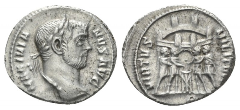 Maximianus Herculius, first reign 286-305 Argenteus 295-297, AR 18.5mm., 2.98g. ...