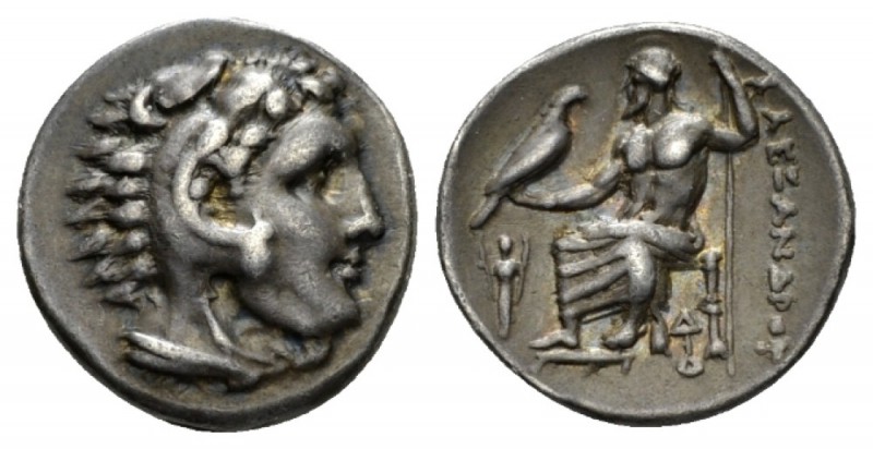 Kingdom of Macedon, Alexander III, 336 – 323 Lampsakos Drachm 328-323, AR 18mm.,...