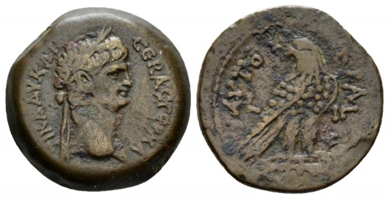 Egypt, Alexandria Claudius, 41-54 Diobol 52-53 (year 13), Æ 25.5mm., 12.44g. Lau...