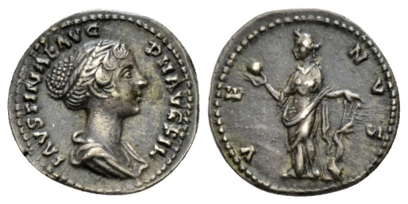 Faustina junior, daughter of Antoninus Pius and wife of Marcus Aurelius Denarius...