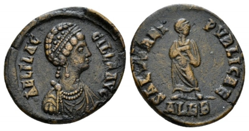 Aelia Flaccilla, wife of Theodosius I Follis Alexandria 383-388, Æ 24.5mm., 6.13...