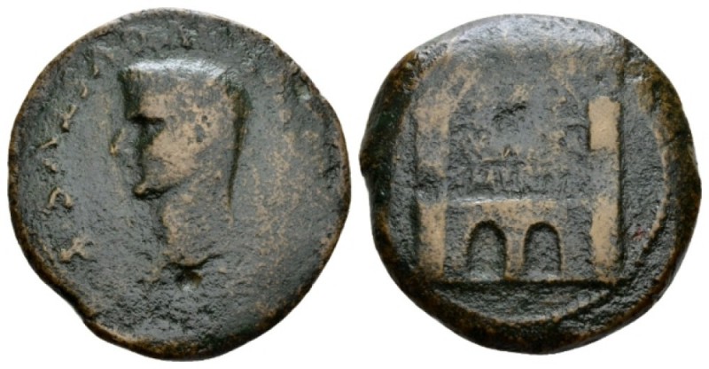 Hispania, Emerita Divus Augustus. Dupondius circa 14 AD, Æ 34.5mm., 24.76g. Radi...