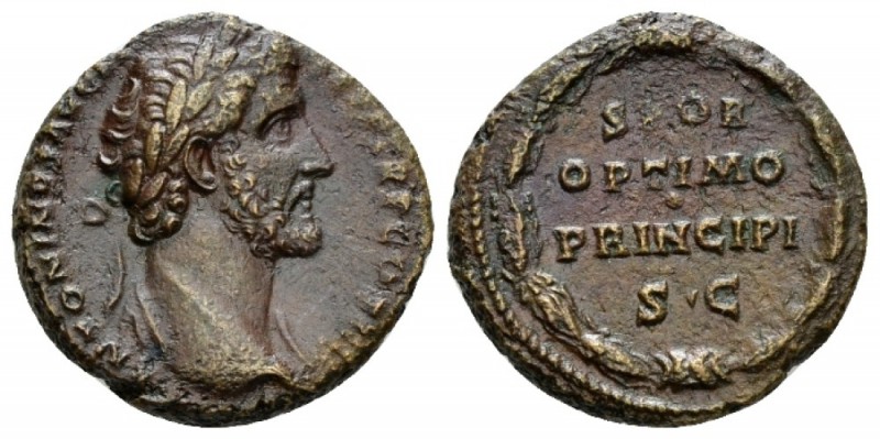 Antoninus Pius, 138-161 As circa 147, Æ 26.5mm., 10.98g. Laureate head r. Rev. S...