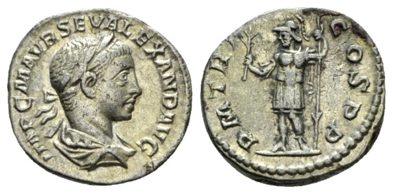 Severus Alexander, 222-235 Denarius circa 222, AR 18.5mm., 3.41g. IMP C M AVR SE...