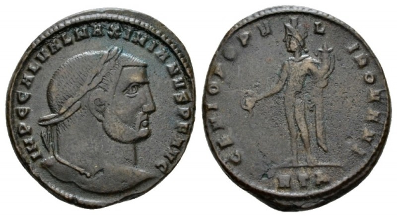 Galerius Maximianus, 305-311 Follis Heraclea 305-306, Æ 27mm., 10.68g. IMP C GAL...