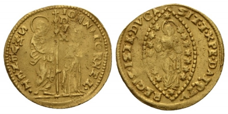 Venice, Giovanni II Corner, 1709-1722 Ducat 1709-1722, AV 23mm., 3.48g. St. Mark...