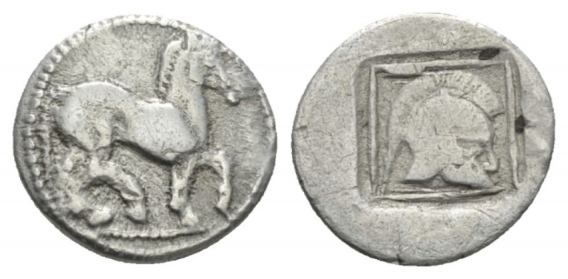 Kingdom of Macedon, Alexander I, 494-454 Tetrobol circa 494-454, AR 15mm., 1.95g...