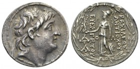 Kings of Cappadocia, Ariarathes VII Philometor, 106-100 Ariaratheia or Eusebia-Tyana Tetradrachm Antioch circa 106-100, AR 29mm., 16.42g. Diademed hea...