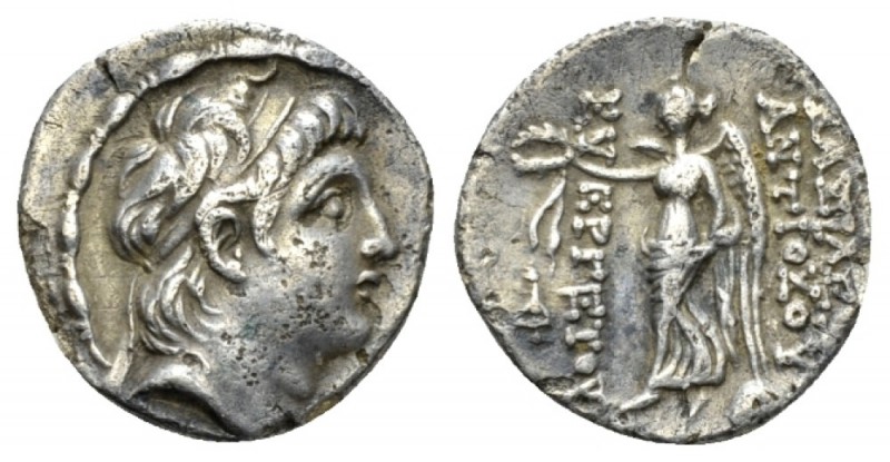 The Seleucid Kings, Antiochus III, 223-187 Serdes Drachm circa 138-129, AR 17mm....