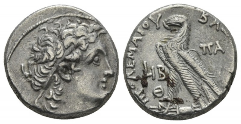 The Ptolemies, Ptolemy XI and Cleopatra IV, 107-101 Tetradrachm circa 106-105, A...