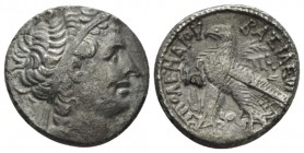 The Ptolemies, Cleopatra VII Thea Neotera, 51-30 BC Alexandria Tetradrachm circa 37-36, AR 25.5mm., 9.70g. Diademed head of Ptolemy I to right, wearin...