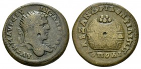 Thrace, Philippopolis Caracalla, 198-217 Bronze circa 198-217, Æ 24.5mm., 9.01g. Radiate bust r., slight drapery on far shoulder. Rev. AΛΕΞΑΝΔΡΙΑ EN Φ...