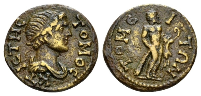 Moesia, Tomis Pseudo-Autonomous issue Bronze circa II cent., Æ 19mm., 3.46g. Dra...