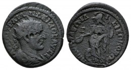 Bithynia, Nicomedia Trajan Decius, 249-251 Bronze circa 249-251, Æ 23mm., 6.51g. Radiate and cuirassed bust r. Rev. Athena standing l., holding patera...