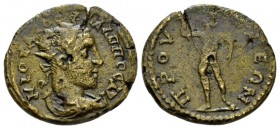 Bithynia, Prusa ad Olympum Philip I, 244-249 Bronze circa 244-249, Æ 27.5mm., 11.43g. Radiate, draped and cuirassed bust r. Rev. Apollo standing facin...