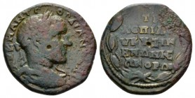 Mysia, Cyzicus Gordian III, 238-244 Bronze circa 238-244, Æ 28mm., 12.17g. Laureate, draped and cuirassed bust r. Rev. legend within wreath. SNG Franc...
