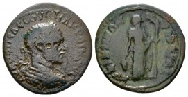 Mysia, Cyzicus Macrinus, 217-218 Bronze circa 217-218, Æ 27mm., 10.30g. Laureate and cuirassed bust r. Rev. Demeter standing facing head l., holding t...