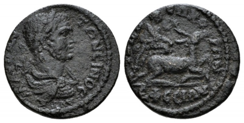 Ionia, Ephesus Caracalla, 198-217 Bronze circa 198-217, Æ 23mm., 5.88g. Laureate...
