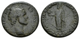 Lydia, Sala Antoninus Pius, 138-161 Bronze circa 138-161, Æ 23.5mm., 7.05g. Laureate head r. Rev. Zeus (Lydios) standing, l., holding eagle and long s...
