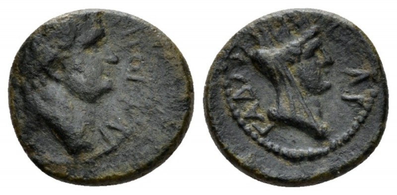 Syria, Decpolis. Gadara Titus Caesar, 69-79 Bronze circa 73-74, Æ 16.5mm., 3.63g...