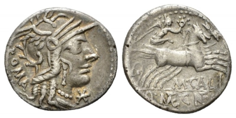 M. Calidius, Q. Metellus and Cn. Fulvius Denarius 117 or 116, AR 19.5mm., 3.80g....