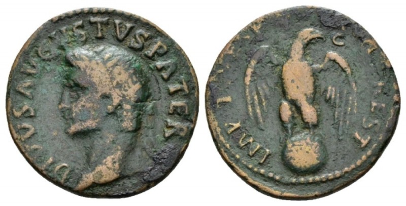 Octavian as Augustus, 27 BC – 14 AD Dupondius circa 80-81, Æ 32mm., 7.74g. Radia...