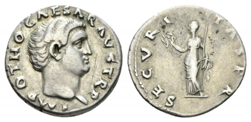 Otho, 15 January – mid April 69 Denarius 15 January-8 March 69, AR 19.5mm., 3.41...