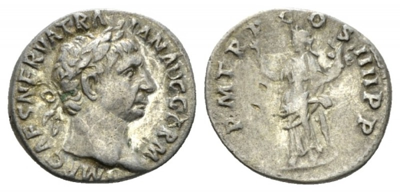 Trajan, 98-117 Denarius circa 101-102, AR 18.5mm., 3.19g. IMP CAES NERVA TRAIAN ...