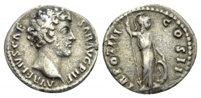 Marcus Aurelius, 161-180 Denarius circa 148-149, AR 18.5mm., 3.29g. Bare head r....