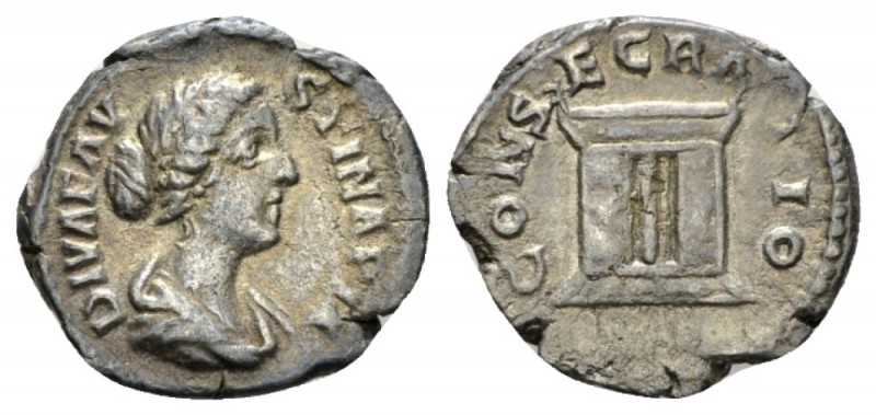 Faustina junior, daughter of Antoninus Pius and wife of Marcus Aurelius Denarius...