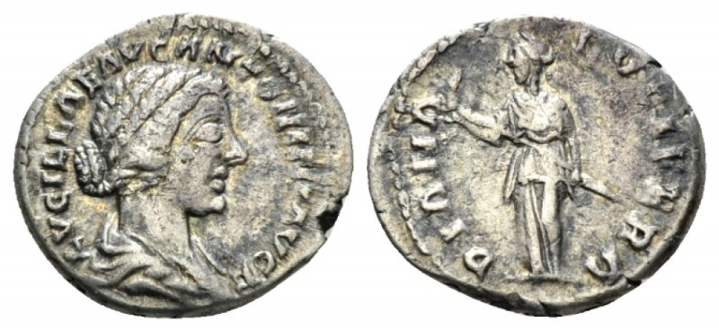Lucilla, daughter of M. Aurelius and wife of Lucius Verus Denarius circa 164-182...