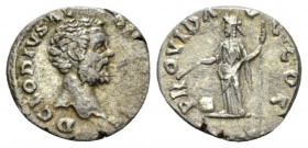 Clodius Albinus, as Caesar, 193-195. Denarius circa 193, AR 18mm., 2.70g. D CLODIVS ALBINVS CAES Bare headed bust r. Rev. PROVID AVG COS Providentia s...