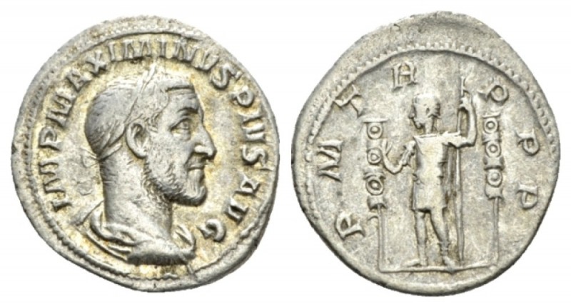 Maximinus I, 235-238 Denarius circa 235, AR 19mm., 2.61g. IMP MAXIMINVS PIVS AVG...