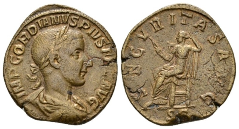 Gordian III, 238-244 Sestertius circa 241-243, Æ 30mm., 16.77g. IMP GORDIANVS PI...