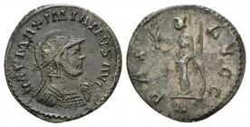 Maximianus Herculius, first reign 286-305 Antoninianus Lugdunum circa 293, billon 22mm., 3.25g. IMP MAXIMIANVS AVG Radiate, helmeted, and cuirassed bu...