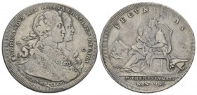 Italy, Napoli, Ferdinando IV di Borbone, 1759-1805 Piastra 1772, AR 42.5mm., 25.24g. Per la nascita della figlia Maria Teresa. Davenport 1403. Pannuti...