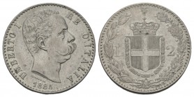 Italy, Savoia- Roma, Umberto I 1878 – 1900 2 Lire 1885, AR 27.5mm., 9.91g. Pagani 595.

Very Fine.

Ex NAC sale 53, 2009, 419