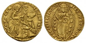 Italy, Venezia, Antonio Venier Doge LXII, 1382-1400. Ducato circa 1382-1400, AV 20.5mm., 3.51g. Paolucci 1. Friedberg 1229.

Good Very Fine.